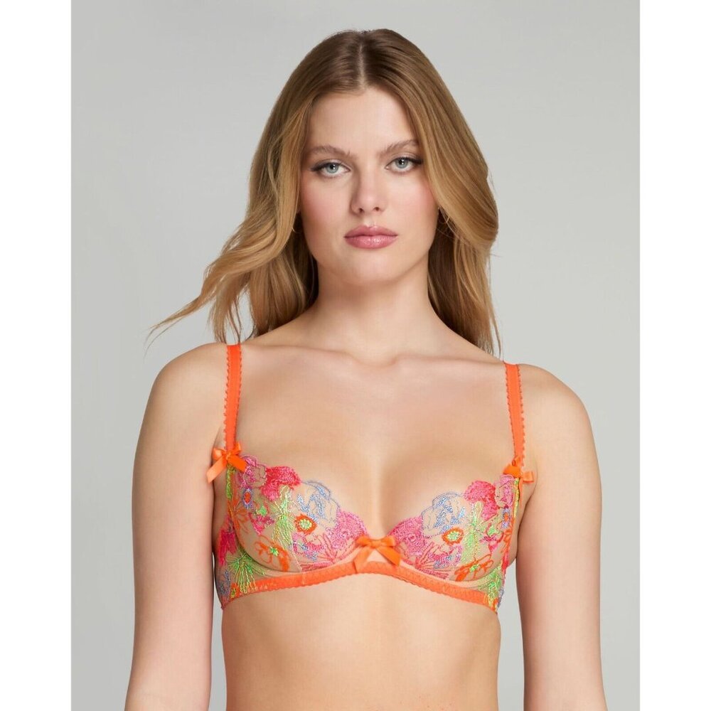 Agent Provocateur Zuri Orange Green Blue Bra NWT $155